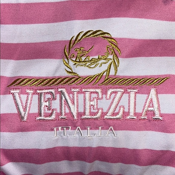 Star Venezia Pink and White Striped Hoodie - Picture 3 of 4
